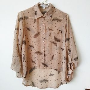 Forever 21 Blush Pink button down shirt
